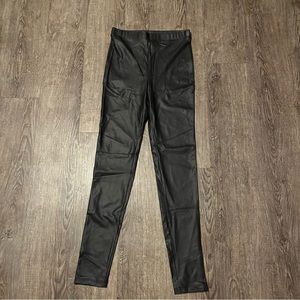 Forever 21 Black Leather Leggings